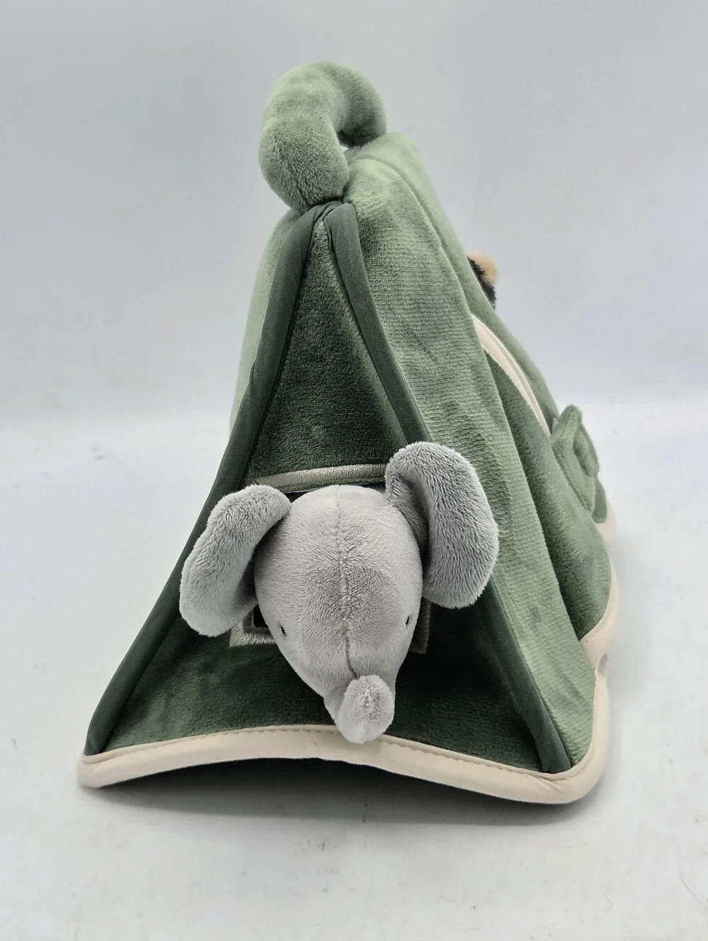 Lambs & Ivy Safari Tent Plush Nursery Toy Set Green Plush Animals 5pc - Picture 2 of 16